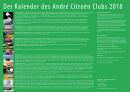 Citroën Kalender des André-Citroen-Clubs 2018