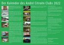 Citroën Kalender des André-Citroen-Clubs 2022