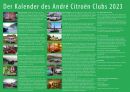 Citroën Kalender des André-Citroen-Clubs 2023