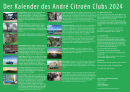 Citroën Kalender des André-Citroen-Clubs 2024